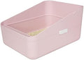 Sfozstra High Sided Cat Litter Box: Open Top Anti Tracking Design by Sfozstra