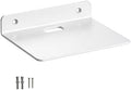 6 Inch White Floating Wall Shelf, Rustproof Aluminum Alloy Wall Mounted Storage by YUjieSTC