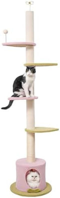 Max & Marlow 95-108" Floor to Ceiling Adjustable Cat Tree by MaxMarlow