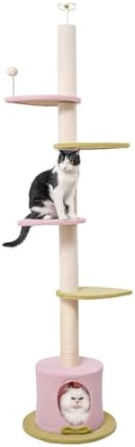 Max & Marlow 95-108" Floor to Ceiling Adjustable Cat Tree by MaxMarlow