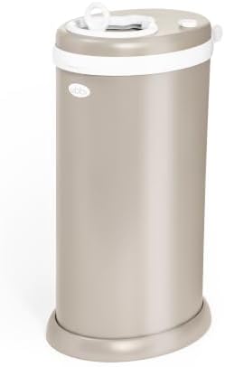 Ubbi Stainless Steel Diaper Pail, No Special Bags, Odor-Locking by Unknown
