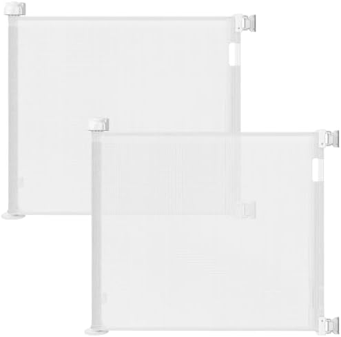 Veraste Retractable Baby Gate for Doorways and Stairs, Mesh Safety Gate for Pet by Veraste