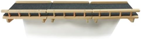SHENGOCASE 47.2" x 11.8" Natural Wood Wall Mounted Cat Shelves - Image 3