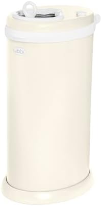 Ubbi Stainless Steel Diaper Pail, No Special Bag, Odor-Locking, Matte Ivory by Unknown