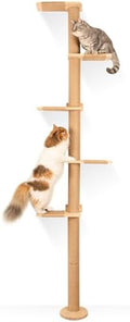 Wall Mounted 5-Tier Cat Scratching Post Tree by Famifit