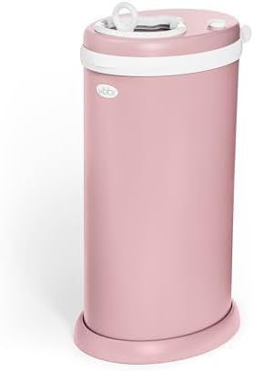Ubbi Stainless Steel Diaper Pail, No Special Bag, Odor-Locking, Fig Blossom by Unknown