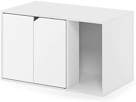 Furinno Peli Litter Box Enclosure, Solid White - Image 4