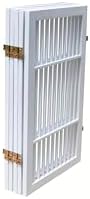 Urnporium Pet Dog Gate Freestanding, Strong Durable Folding Wooden Fence - Image 4