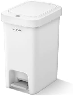 MOPALL 1.9 Gallon Small Bathroom Trash Can by MOPALL