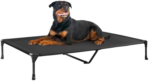 Veehoo Outdoor Elevated Dog Bed Large Sized Dogs, Cooling Raised Dog Cots by Veehoo