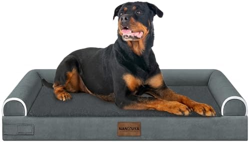 NANUYA Orthopedic Dog Bed for XX-Large Dogs, 44 x 34 Inch, Dark Grey by Nanuya