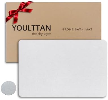 Stone Bath Mat 24"x16" by YOULTTAN