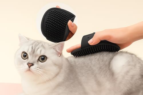 Silicone Pet Grooming Brush for Dogs & Cats – Soft Bath Brush, Gentle - Image 5