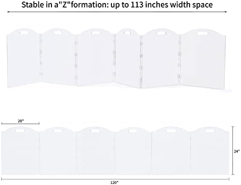 Extra-Wide Clear Acrylic Freestanding Dog Gates - Image 3