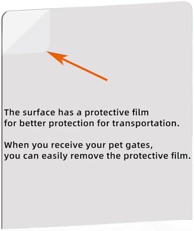 Clear Freestanding Dog Gate for Indoor Use, Pet Gates for Doorways no Drilling - Image 3