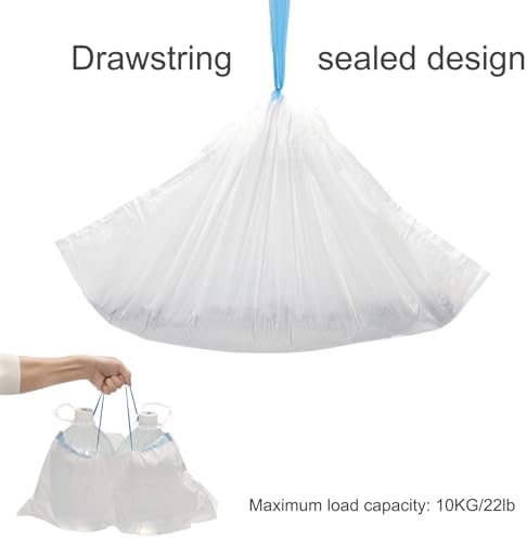 45 Packs Replaced Trash Bags-3 Rolls, Ellenpent Cat Litter Box Waste Bags - Image 2