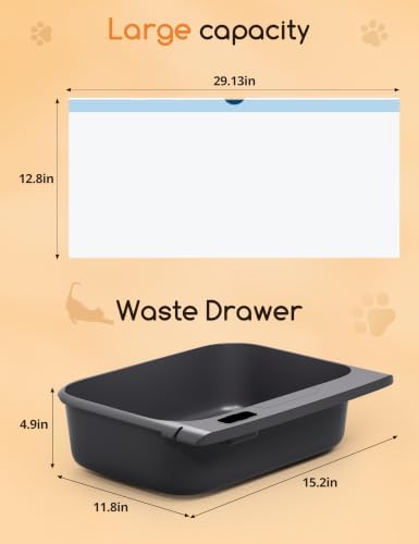 Meowant Cat Litter Bags for MW-SC10, 29.13" ×12.8" - Image 2