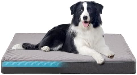 WATANIYA PET Cooling Dog Beds for Large Dogs, Washable Orthopedic Dog Bed for by WATANIYAPET