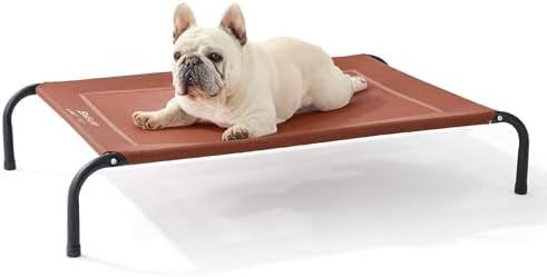 Bedsure Outdoor Elevated Cooling Dog Bed Medium Size Dog, 41in Terracotta by BEDSURE
