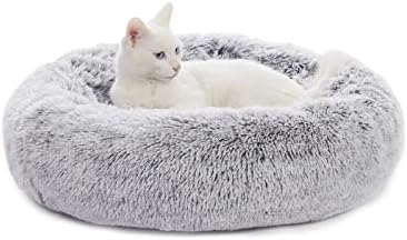 Bedfolks Calming Fluffy Donut Dog Bed by Bedfolks