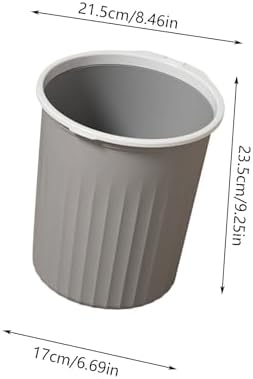 Bathroom Garbage Can, Lightweight Durable Striped Garbage Cans - Image 2