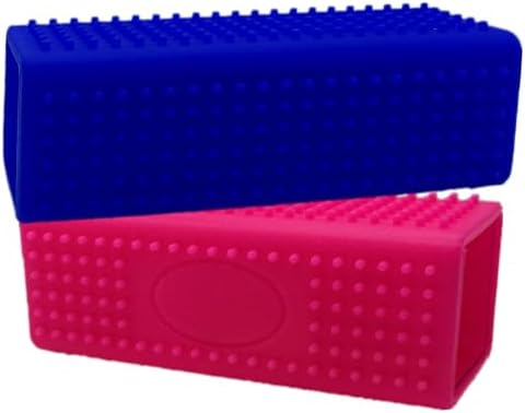 2 Pieces Pet Dog Cat Hair Remover, Block Roller Cleaner, Hollow Silicone by Unknown