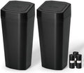 Car Trash Can, 2 Packs Leakproof Mini Car Garbage Can by Kincown