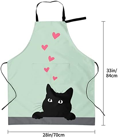 Perinsto Waterproof Apron With 2 Pockets Kitchen Chef Aprons Bibs - Image 6