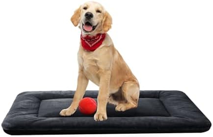 Dog Crate Pad Washable Dog Bed for Crate Medium Cozy Mat 36-Inch Dark Gray by VERZEY