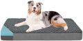 Orthopedic Memory Foam Bed for Large Dogs, Waterproof Cooling Pet Mats for Crate by ABETTERLIFEWITHPET