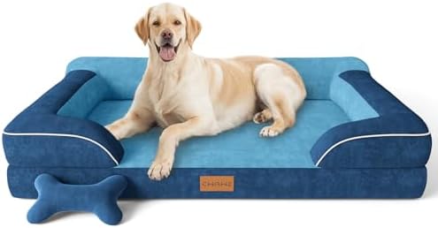 CWAWZ Jumbo Dog Bed for Extra Large Dogs, Orthopedic Dog Bed by CWAWZ