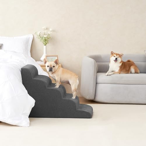 EHEYCIGA Extra Wide Dog Stairs for Large Dogs, 24.4" H Pet Step - Image 7
