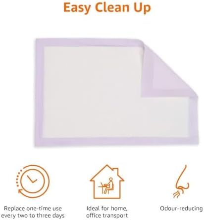 Amazon Basics Cat Pee Pads, Super Absorbent, Odor Control, Universal Fit - Image 3