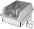 Lifewit Stainless Steel Cat Litter Box by Lifewit