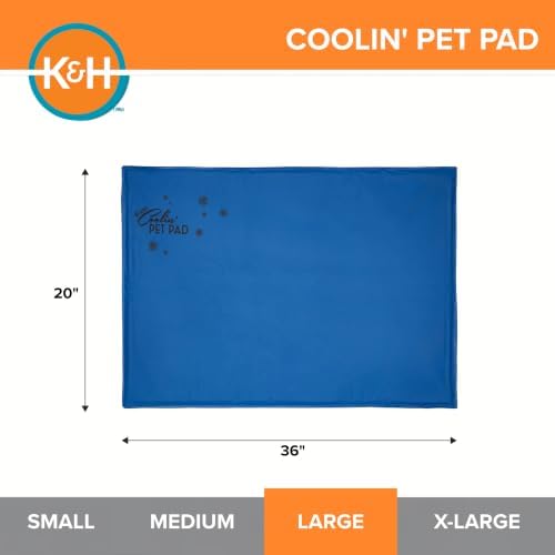 K&H Dog Cooling Mat, Coolin' Pet Pad, Large 36x20in Chill Blue - Image 3