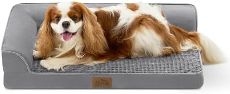 COZY KISS Orthopedic Dog Bed for Medium Small Size Dogs, L Shaped 30x20 in by COZYKISS