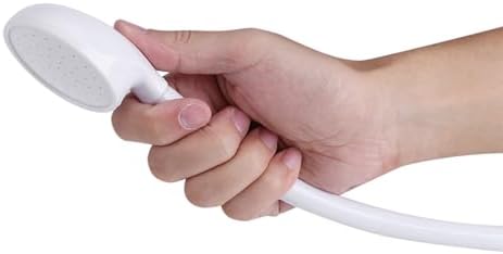 Sink Spray Rubber Hose, Portable Pet Shower Spray Head Hose Push on Bath Tub - Image 3