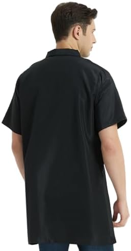 TOPTIE Barber Jacket Short-Sleeve Grooming Smock Men's Coat - Image 6