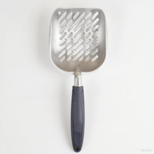 Navy Handle Giant Metal cat Litter Scoop Stainless Steel Oblique Hole Litter - Image 3