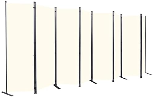 Room Divider 8 Panel-176''Wide, 6FT Room Dividers and Folding Privacy Screen by HOMSCREENER