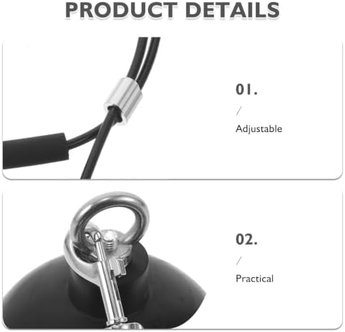 PET Grooming Leash with Suction Cup, Steel Wire Bathing Tether - Image 3