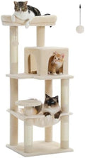MUTTROS 45.7" Cat Tree with Hammock, Condo & 4 Sisal Posts by MUTTROS