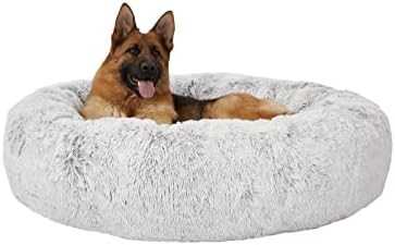 Bedfolks Calming Fluffy Donut Dog Bed by Bedfolks