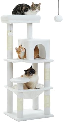 MUTTROS 45.7" Cat Tree with Hammock, Condo & 4 Sisal Posts by MUTTROS