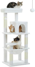 MUTTROS 45.7" Cat Tree with Hammock, Condo & 4 Sisal Posts by MUTTROS