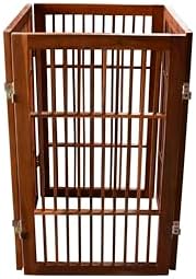 Urnporium Pet Dog Gate Freestanding, Strong Durable Folding Wooden Fence - Image 5