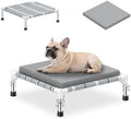 Elevated Dogs Bed with Cushion, Raised Cooling Lifted Outdoor Dog Mat Beds by Topsmartking