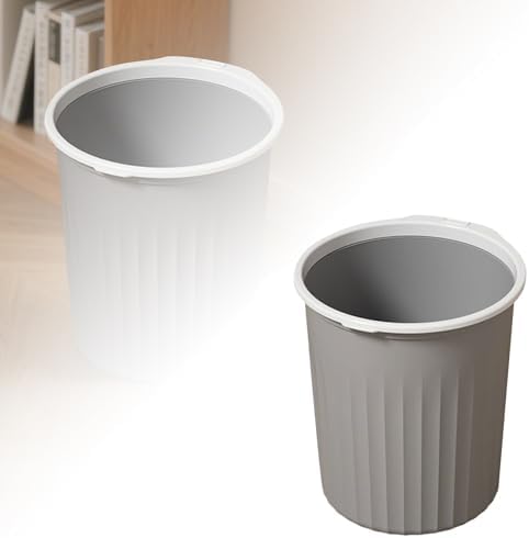 Bathroom Garbage Can, Lightweight Durable Striped Garbage Cans - Image 3