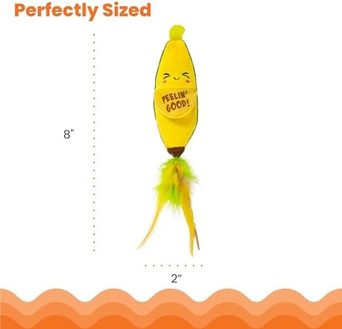 Catstages Kicker Peelin' Good Banana Dental Cat Toy - Image 5