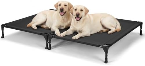 Veehoo 2 Pack Cooling Elevated Dog Bed, Outdoor Raised Dog Bed by Veehoo